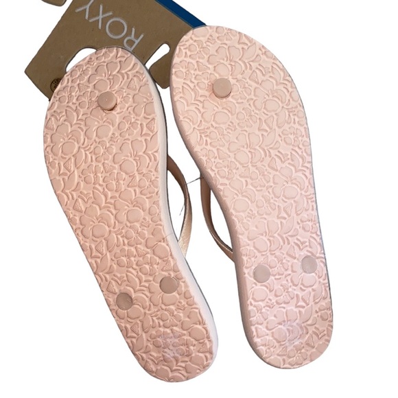 1 LEFT - NEW Roxy glitter flip flops/things/sandals - Picture 8 of 11